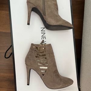 Suede booties